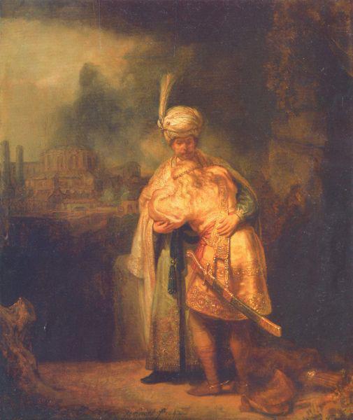 REMBRANDT Harmenszoon van Rijn Davids Abschied von Jonathan oil painting image